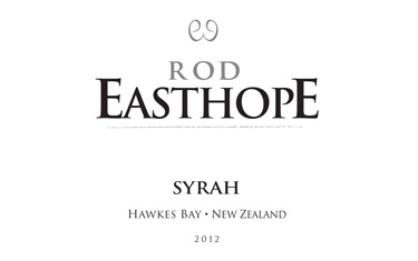 Rod Easthope Hawkes Bay Syrah 2012