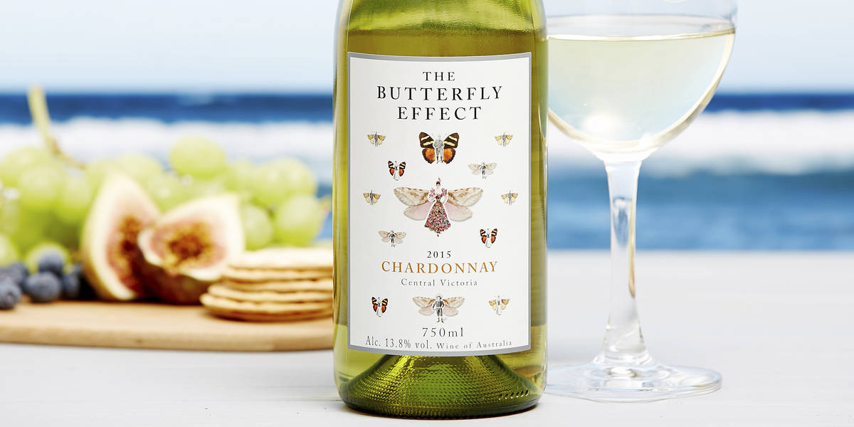White Wine Sam Plunkett The Butterfly Effect Chardonnay 2014 from