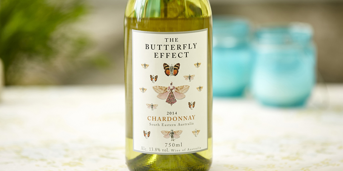White Wine Sam Plunkett The Butterfly Effect Chardonnay 2014 from